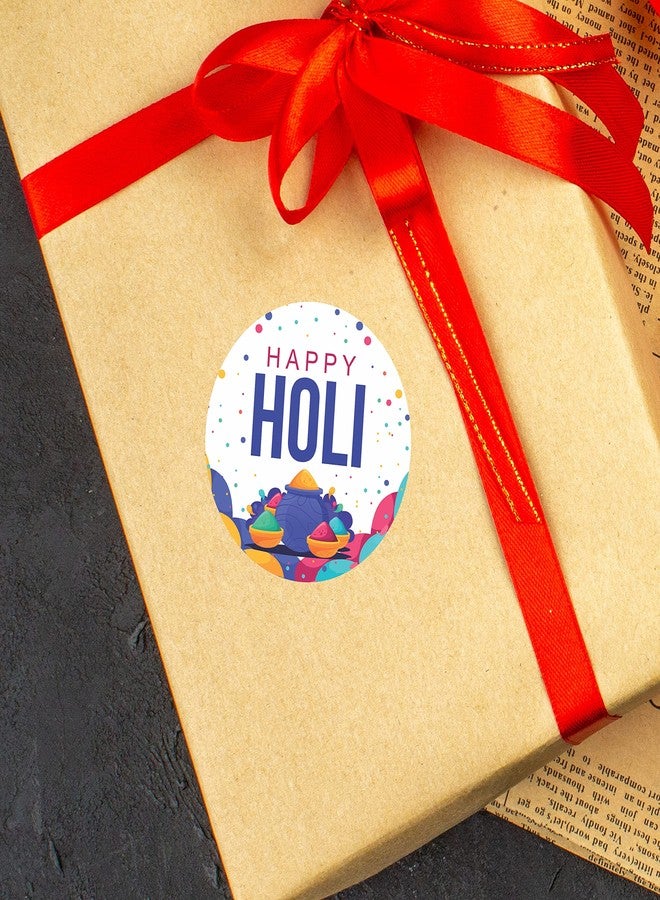 Goelite Happy Holi Stickers for Gifts Packaging and Journal, Decorations Set of 95 Stickers Self-Adhesive and High Glossy Stickers (Design 3) - Image 3